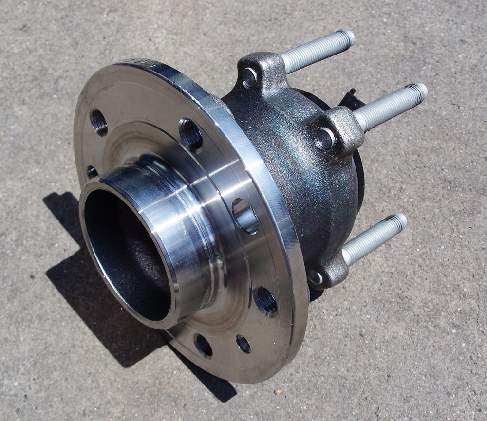 Wheel hub and bearing assembly